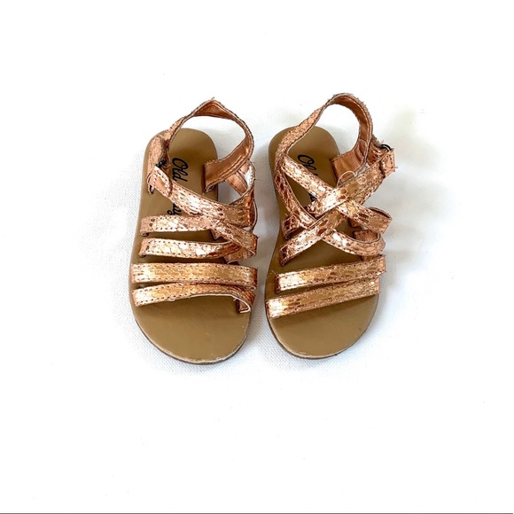 Old Navy Other - 3/$25 Old Navy Rose Gold Baby Girl Sandals